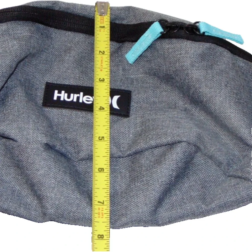 Hurley One and Only Waist Pack Fanny Pack Crossbody Belt Bag Gray Heather NWT